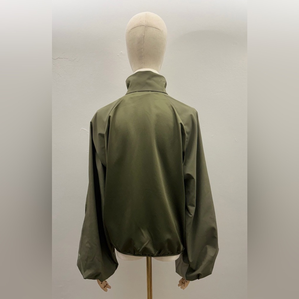 Adidas Women’s Basketball Half Zip Jacket Olive Green Size M New With Tags - Picture 4 of 11